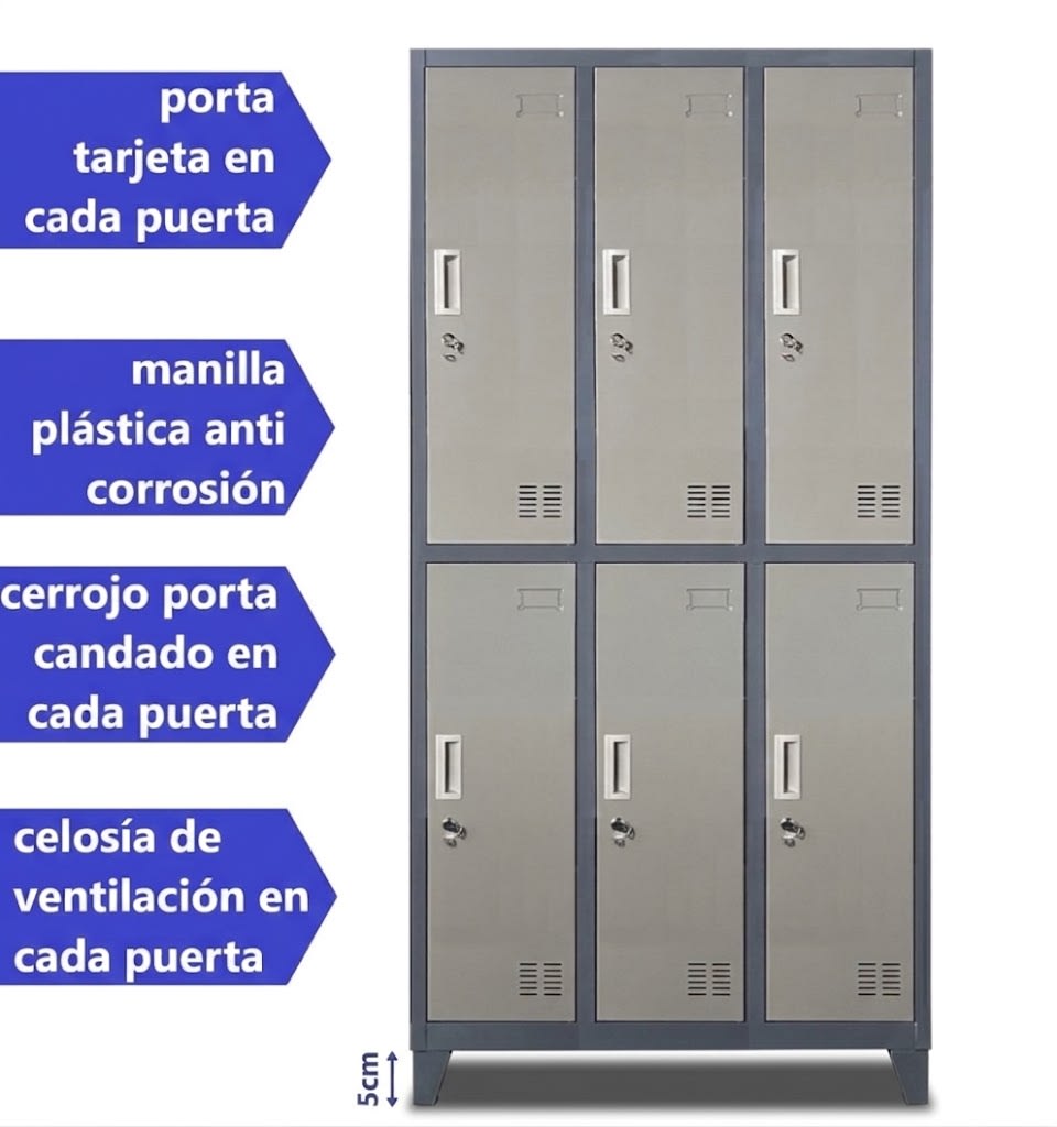 LOCKER 3C 6P CON PATAS4