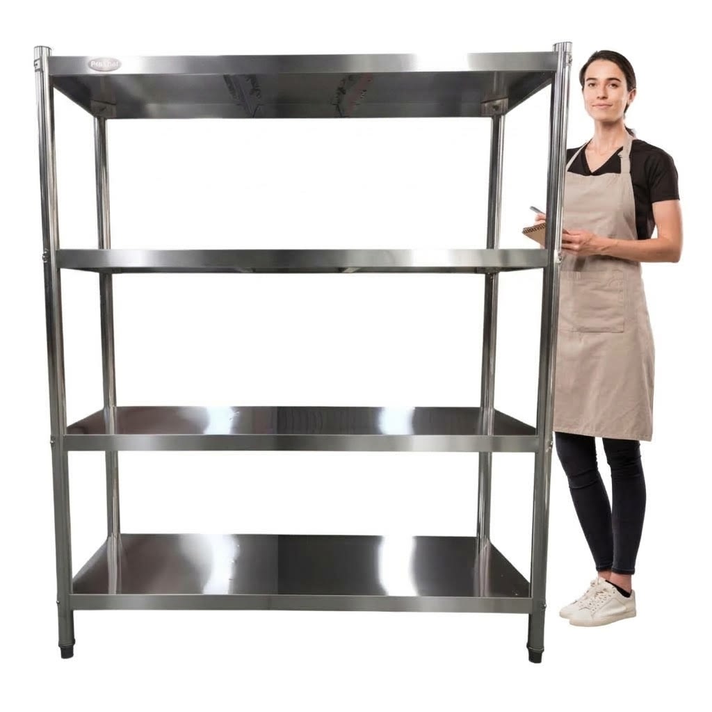 Estante 4 Bandejas lisas. 120x50x180 cm. Acero Inoxidable1