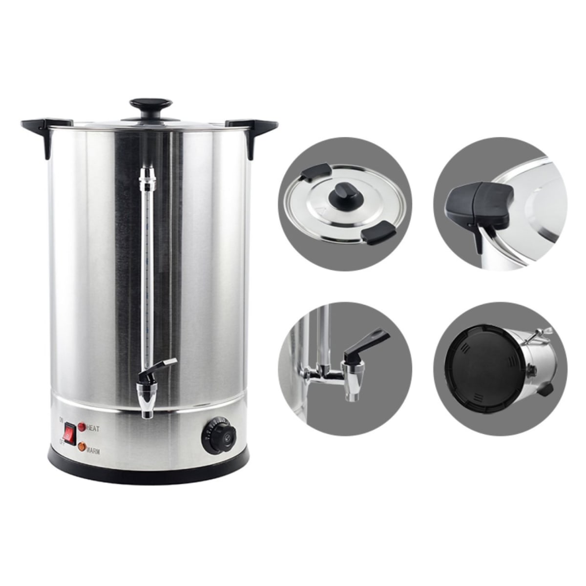 Hervidor 10 Litros Doble Capa Acero Inoxidable5