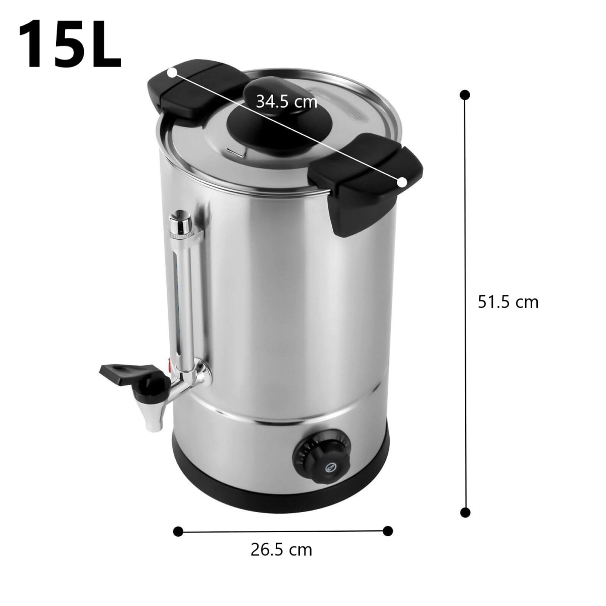 Hervidor 15 Litros Doble Capa Acero Inoxidable4