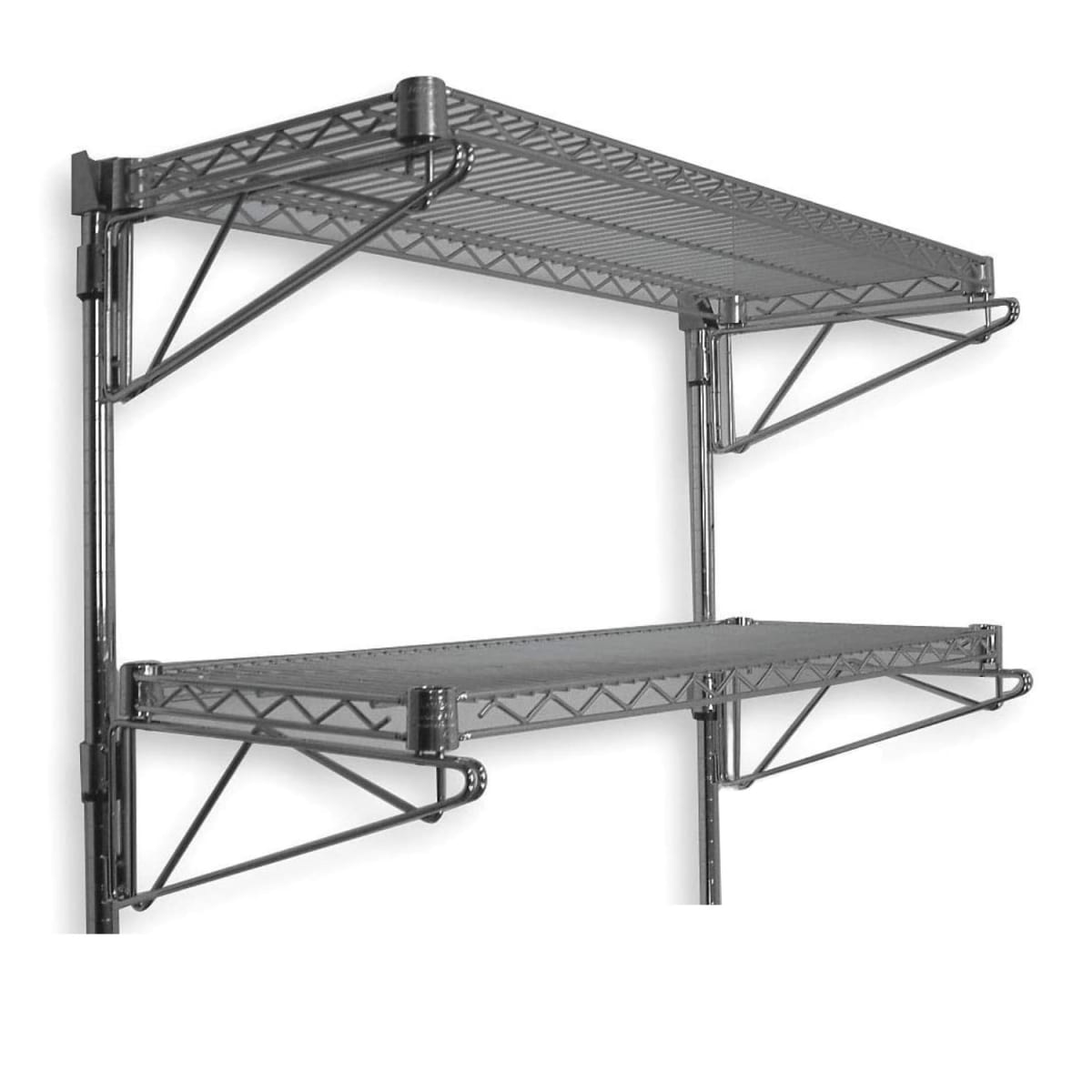 Repisa 3 bandejas 90x35x80 cm. Acero Cromado. Capacidad 150 kg.6