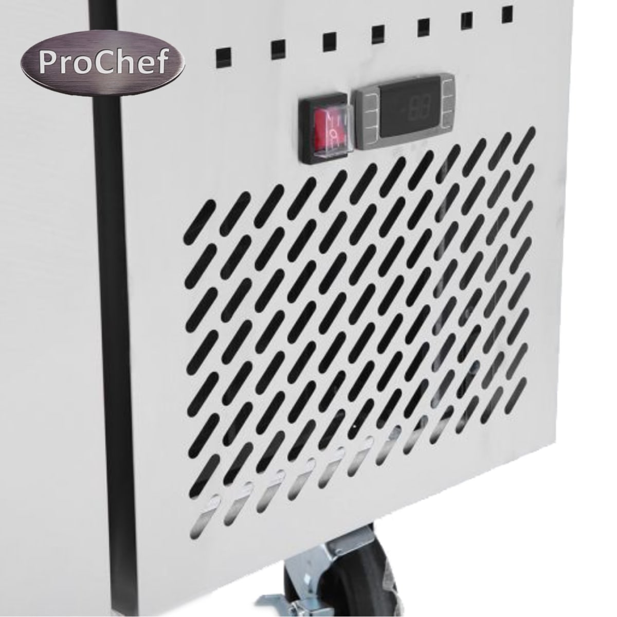 Meson Refrigerado 180 Cm Acero Inox. 3 Ptas 510 Lt6