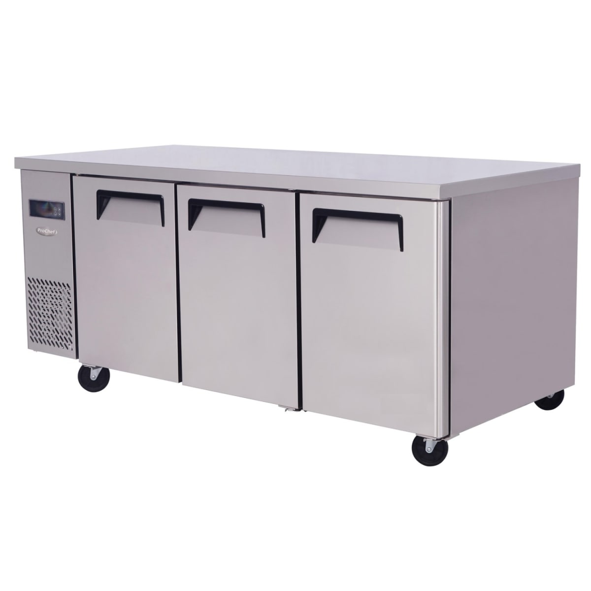 Meson Refrigerado 180 Cm Acero Inox. 3 Ptas 510 Lt2