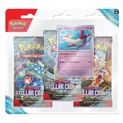 PKM TCG: S & V - Stellar Crown - 3-Pack Blister Latias English1