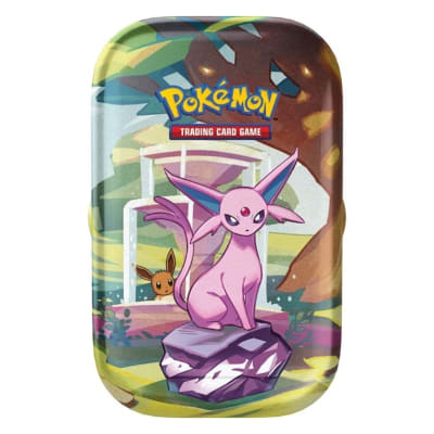 PKM TCG S & V Prismatic Evolutions - Mini Tin Espeon Inglés1