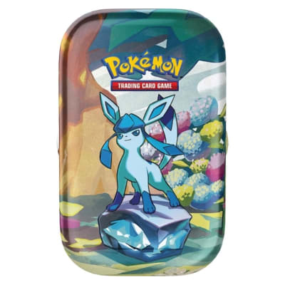 PKM TCG S & V Prismatic Evolutions - Mini Tin Glaceon Español1