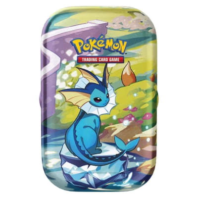 PKM TCG S & V Prismatic Evolutions - Mini Tin Vaporeon Inglés1