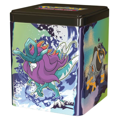PKM Stacking Tin Pokémon TCG: Q1 2025 (Español) - Pokémon Paradoja1