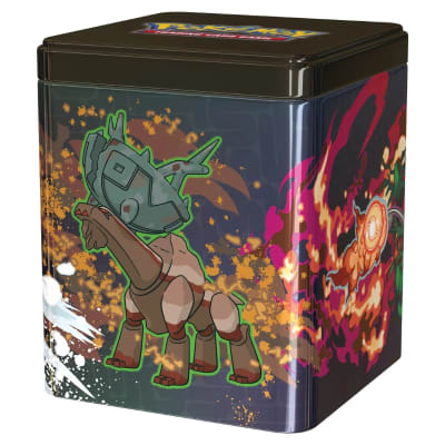 PKM Stacking Tin Pokémon TCG: Q1 2025 (Inglés) - Treasures of Ruin1