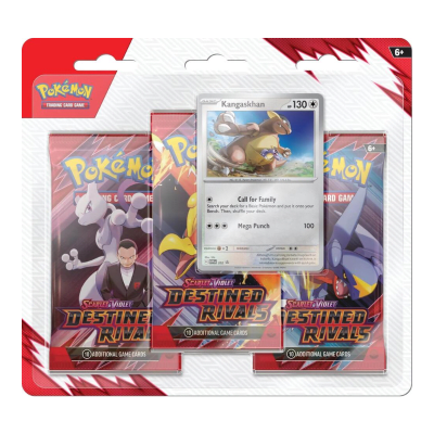 PKM TCG S&V - Destined Rivals - 3-Pack Blister Kangaskhan Ingles1