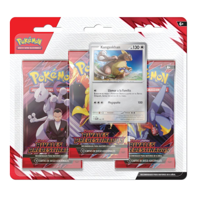 PKM TCG S&V - Destined Rivals - 3-Pack Blister Kangaskhan Español1