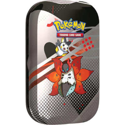 PKM TCG S&V - Black Bolt & White Flare - Unova Mini Tin Volcarona & Emolga Español1