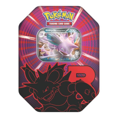 PKM TCG: Team Rocket Tin - Nidoking Español1