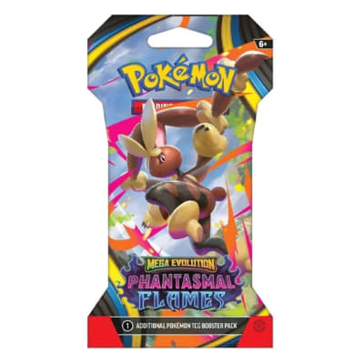 PKM TCG: ME - Phantasmal Flames - Sleeved Booster Ingles1
