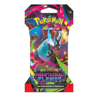 PKM TCG: ME - Phantasmal Flames - Sleeved Booster Español1