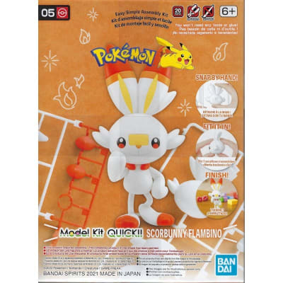 MODEL KIT POKEMON QUICK 05 SCORBUNNY BANDAI HOBBY1