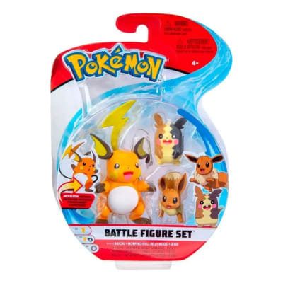 Battle Figure Pack - Raichu & Morpeko & Eevee1