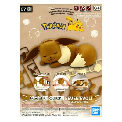 MODEL KIT POKEMON QUICK 07 EEVEE GOODNIGHT POSE BANDAI HOBBY