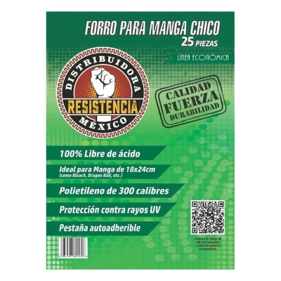 Forro Manga Chico - 25 piezas - LA RESISTENCIA