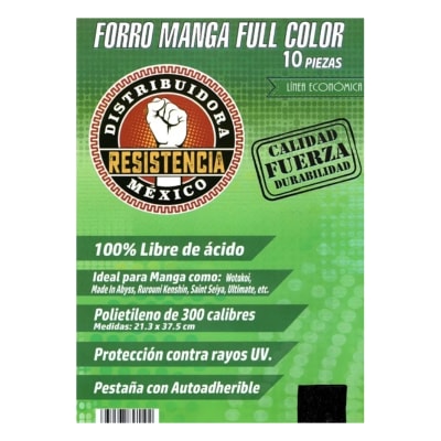 Forro Manga Full Color - 10 piezas - LA RESISTENCIA1
