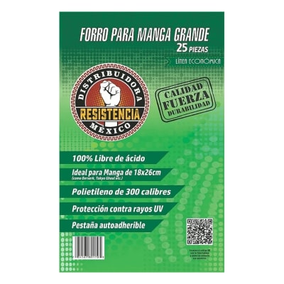 Forro Manga Grande - 25 piezas - LA RESISTENCIA