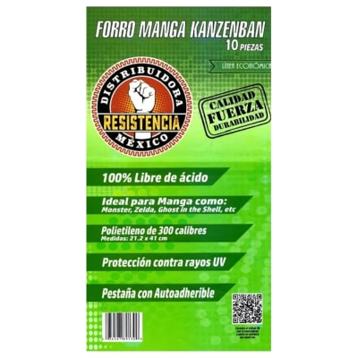 Forro Manga Kanzenban - 10 piezas - LA RESISTENCIA1