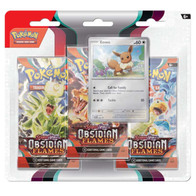 S&V - Obsidian Flames 3 Pack Blister Eevee (Inglés)1