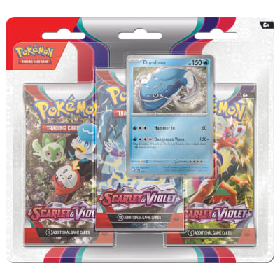 PREVENTA - Scarlet & Violet 3-Pack Blister - Dondozo INGLÉS1