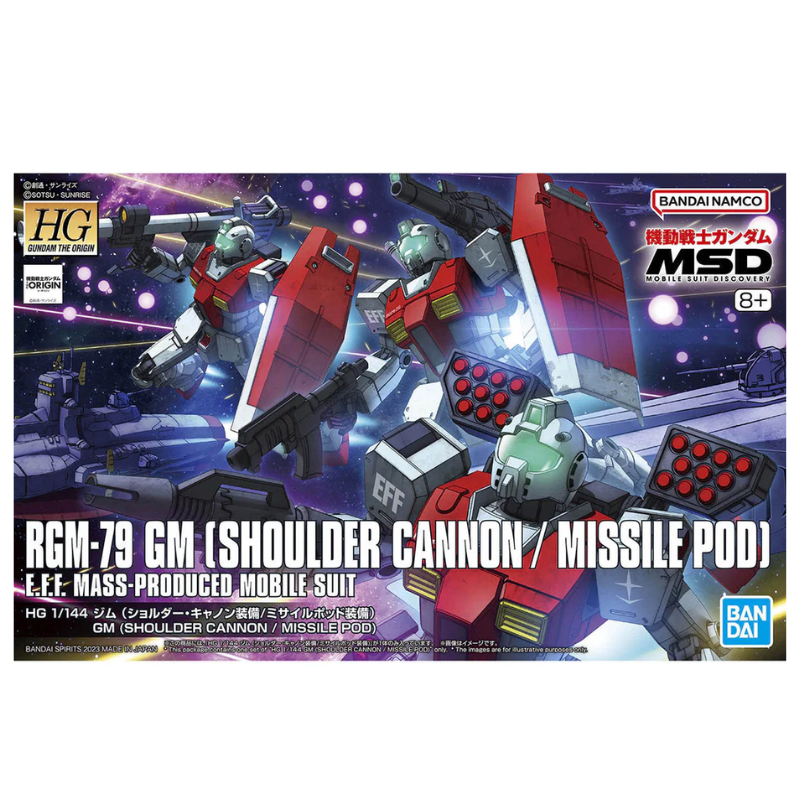 MODEL KIT 1/144 HG RGM-79 GM SHOULDER CANNON - MISILE POD 0