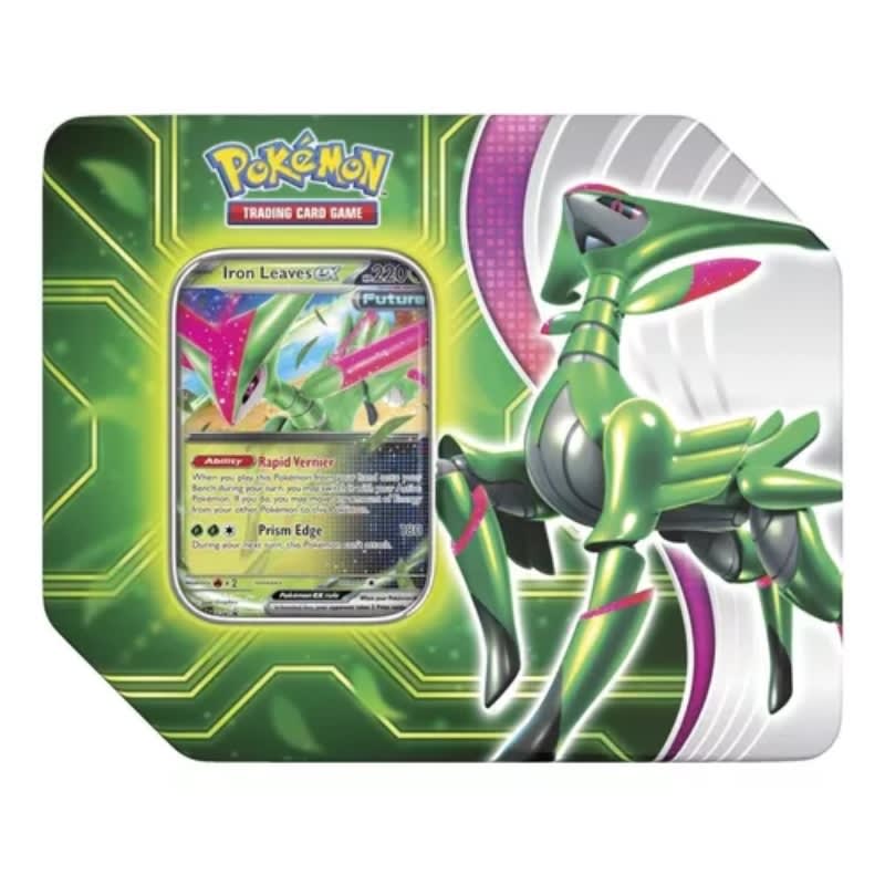 Pokemon TCG Paradox Clash Tin Iron Leaves Ingles2
