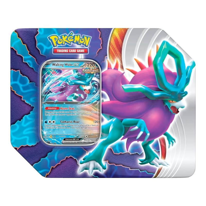 Pokemon TCG Paradox Clash Tin Walking Wake Ingles2