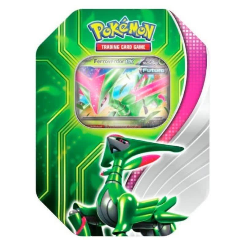 Pokemon TCG Paradox Clash Tin Iron Leaves Español2