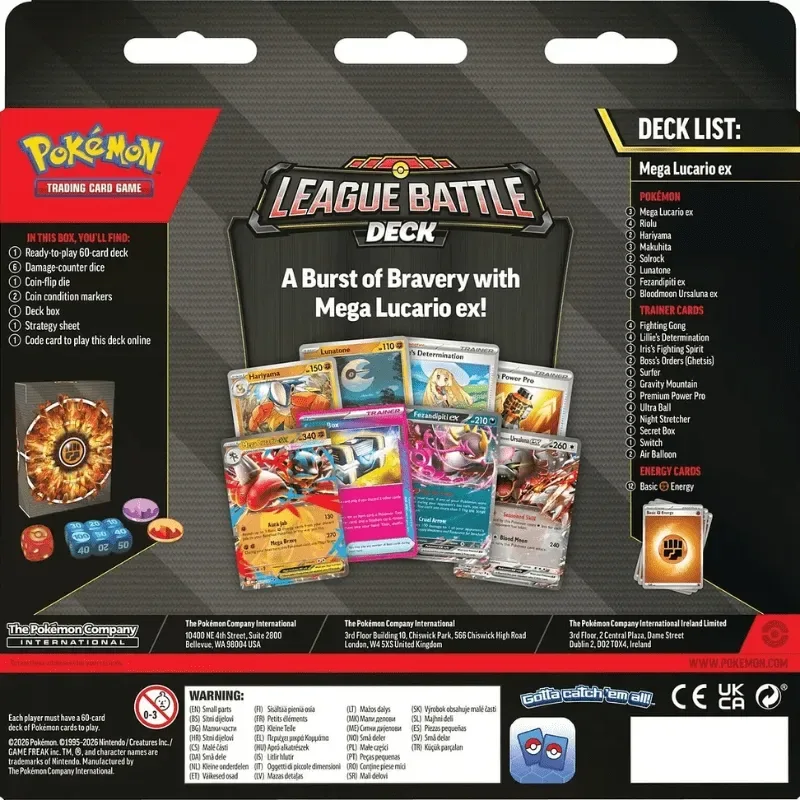 POKEMON TCG MEGA LUCARIO EX LEAGUE BATTLE DECK ENGLISH1
