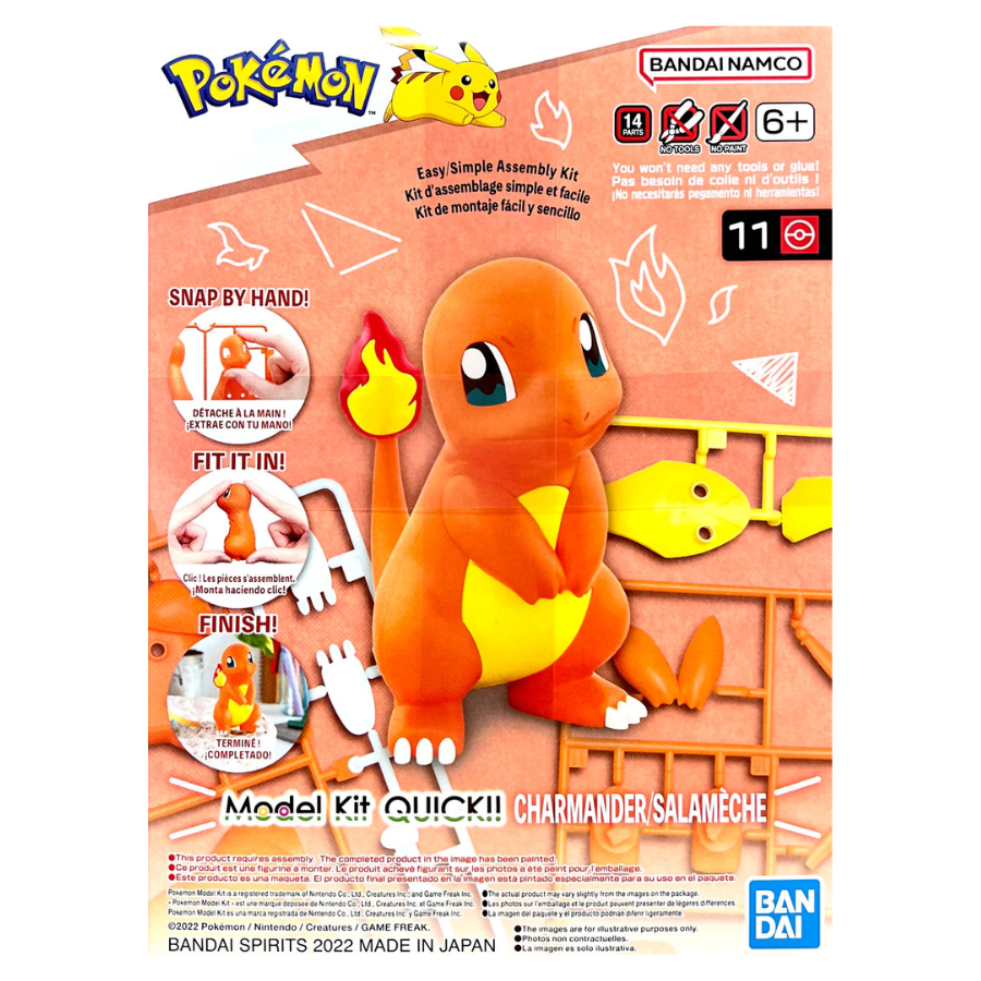 MODEL KIT POKEMON QUICK!! 11 CHARMANDER BANDAI HOBBY2