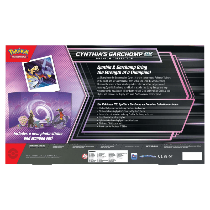 Pokemon TCG Cynthia's Garchomp ex Premium Collection English2