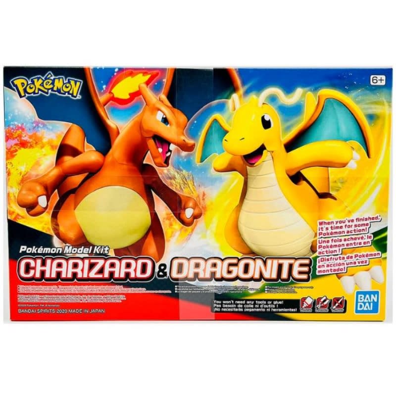 MODEL KIT POKEMON CHARIZARD & DRAGONITE BANDAI HOBBY 1