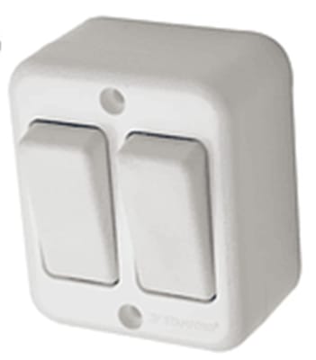 INTERRUPTOR SOBREPUESTO DOBLE