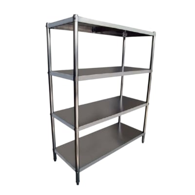 ESTANTERIA LISA ACERO INOXIDABLE 120x50x180 CM