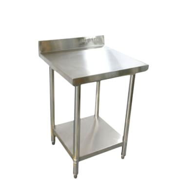 MESON ACERO INOXIDABLE C/RESPALDO 90 x 60 x 90 CM