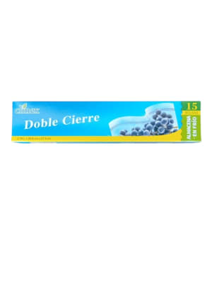 BOLSA ZIPLOC DOBLE CIERRE 45MIC  268 x 279 MM 45 MIC