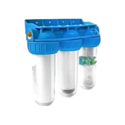 FILTRO PURIFICADOR DE AGUA AQUAKIT 3 ETAPAS AQUAKIT ANTISARRO ABLANDADOR 3/4 (PP+UDP+CTO)