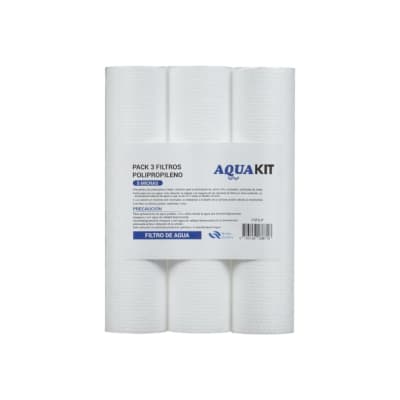 PACK 3 FILTROS PURIFICADORES DE AGUA POLIPROPILENO