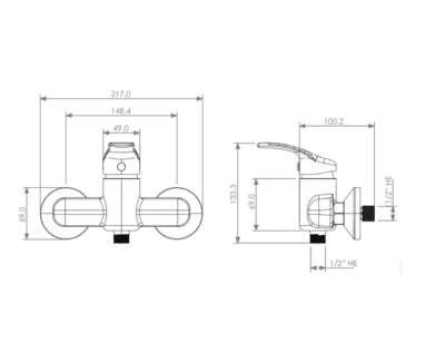 MONOMANDO DUCHA CAPRI