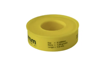 TEFLON PROFECIONAL 3/4 PULG.GAS 10 MT (AMARILLO)