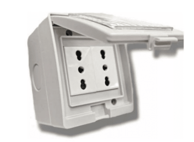 TOMACORRIENTE DOBLE PARA EXTERIOR HYDROBOX