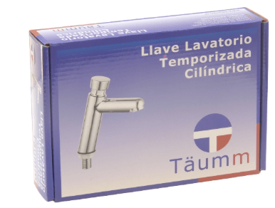 LLAVE LAVATORIO TEMPORIZADA  CILINDRICA