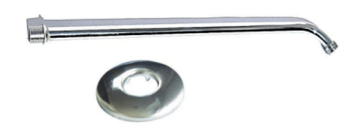 BRAZO DUCHA METALICO CROMADO C/FLANGE 30 CM