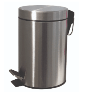 BASURERO  ACERO INOXIDABLE 8 LITROS