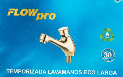 LLAVE TEMPORIZADA LAVAMANOS ECO LARGA