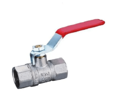 LLAVE PASO  BOLA MANILLA ROJA 1/2